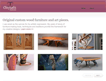 Tablet Screenshot of chrysaliswoodworks.com
